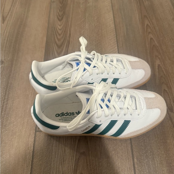 Pre owned adidas samba green and size 4 - Picture 3 of 4